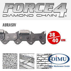 F4 Diamantkette 38/40cm ABRASIV