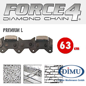 F4 Diamantkette 63CM Premium L