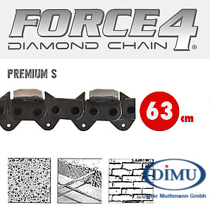 F4 Diamantkette 63CM Premium S