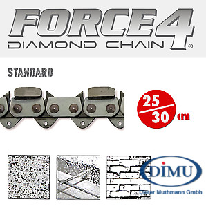 F4 Diamantkette 25/30cm STANDARD